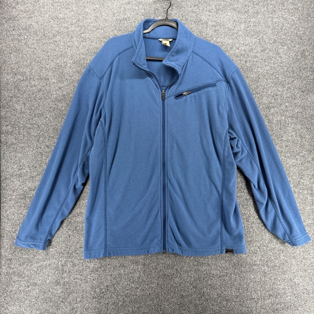 Duluth Sweater Jacket Mens XL Blue Fleece Polartec Full Zip Outdoor Casual Comfy